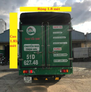 Cho thuê xe tải 2 tấn thùng dài 6 mét 2, chuyên chở các loại hàng hóa cồng kềnh tại tphcm và đi tỉnh